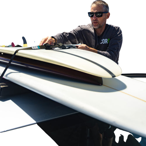 Universal SUP Surf Soft Rack for Cars | Paddle Board Soft Rack for Surf Kayak and Paddleboards with Scratch Resistant Buckles (28")