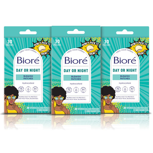 Biore Pimple Patches Cover & Conquer Blemish Patch Medical Grade Ultra-Thin Hydrocolloid for Covering Zits and Blemishes HSA/FSA Approved 30 Count (Pack of 3)